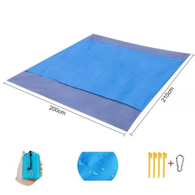 Factory Direct Sale Outdoor Camping Mat Waterproof Beach Blanket Polyester Folded Beach Mat