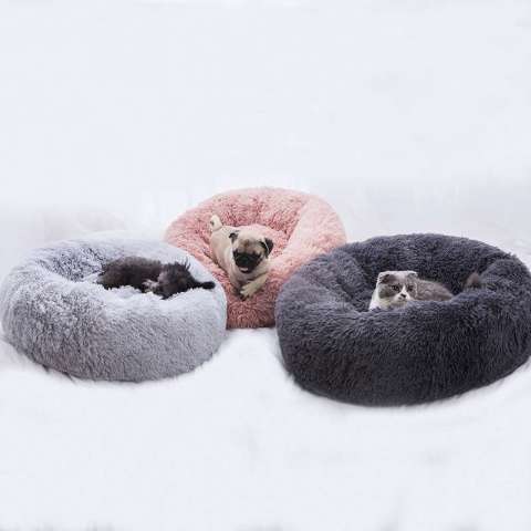 Dog Bed Comfortable Donut Cuddler Round Pet Bed Ultra Soft Washable Dog and Cat Cushion Bed